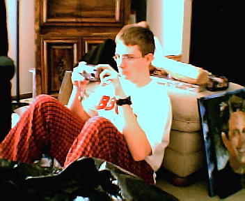 Matthew Christmas morning 2003.